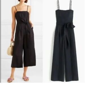 J.Crew black linen jumpsuit